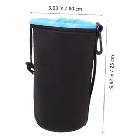 Tofficu 4pcs Lens Bag Soft Neoprene Lens Pouch Camera Lens Case Bag Camera Lens Purse DSLR Camera Lens Pouch Protection Water Travel Lens Pouch Camera Storage Pouch Lens Pouch Bag Blue