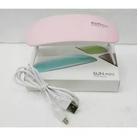 Tatis Store Kit Lampara Sun Mini Portátil + 6 Pz Barniz Acabado Espejo