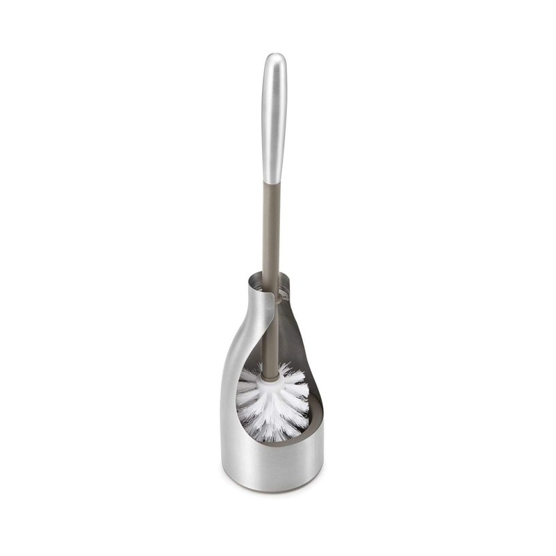 Polder Toilet Bowl Cleaner Scrubber Brush & Holder Caddy Set,