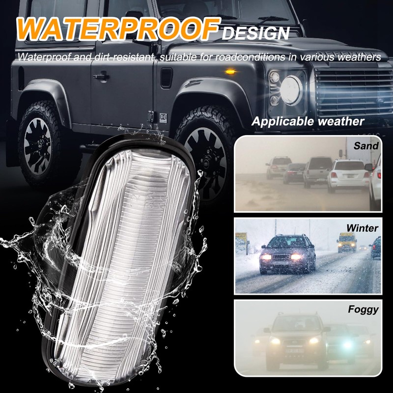OZ-LAMPE LED Dynamic Side Indicator for Land Rover Discovery 2