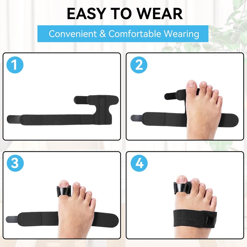 Toe Brace, Multi Adhesive Toe Fracture Fixator, Hallux Valgus Correction