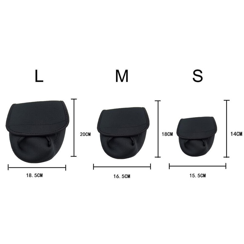 Portable Fishing Reel Bag Waterproof Neoprene Case Cover for Spinning