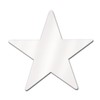 9" Foil White Star Cutout