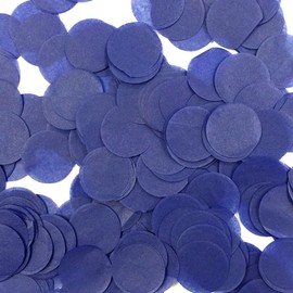 Wrapables® 1" Round Tissue Confetti Party Decorations for Weddings, Birthday Parties, and Showers (Midnight Blue)