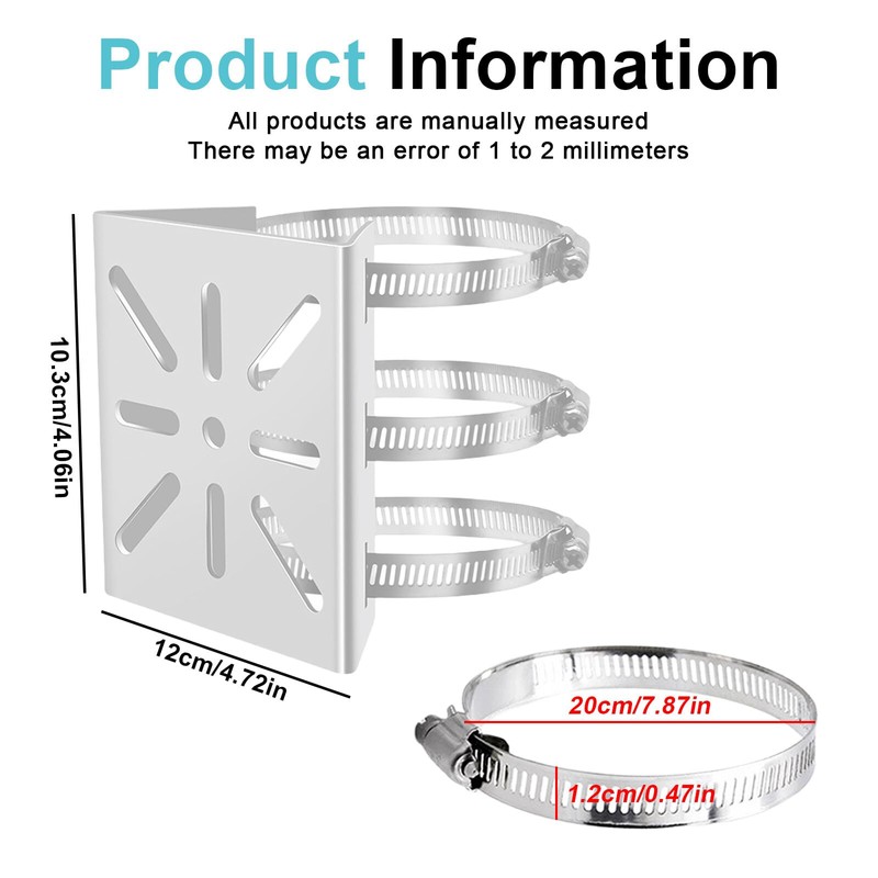 Mast Mount, Vertical Mast Mount 3 Loops Stainless Steel Corner