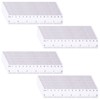 AIEX 40pcs 6inch Inch Ruler, Small Transparent Ruler Plastic Mini