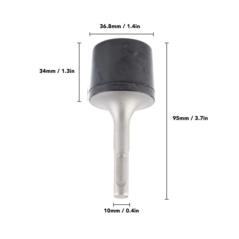 Electric Hammer Head Replacement Round Shank Metal Striking Hammer Head