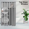 3-in-1 Shower Curtain Set, 72" x 72" Waffle Texture Shower