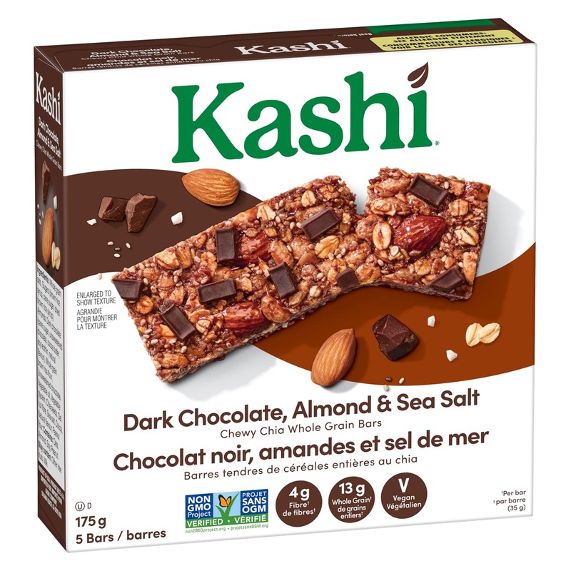 Kashi Honey Almond Flax Whole Grain Bars, 5 Bars, 175g,