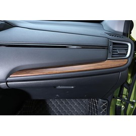 KELEIMAI Car Accessories Fit for Honda CR-V CRV 2017-2022 Center Consoles Dash Board Panel Cover Trim Sticker Interior Decoration Mouldings (Peach Wood) ABS 2 PCS