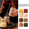FANTESTICRYAN Glass Coffee Nuts Canister Airtight Storage Jar Petal Decorative