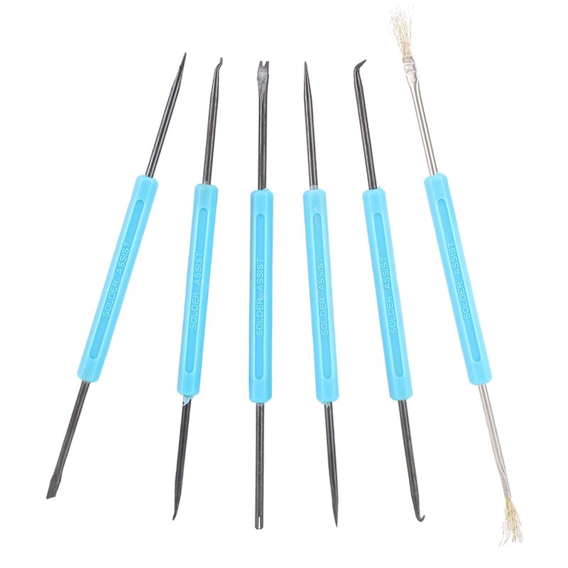 Soldering Pick Set, Repairing Assist Tool 6Pcs Solder Pick, Electronic