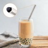Pack of 6 Bubble Tea Straws, Stainless Steel Drinking Straws,