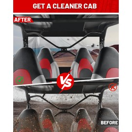 StarknightMT TERYX Soft Rear Window Rainproof Back Window Compatible with 2013-2025 KAWASAKI TERYX 4 800 Dustproof UTV Back Windshield Dust Panel Accessories