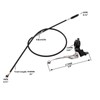 PRO BAT Universal 7/8'' Left Clutch Lever Handle 39'' Cable