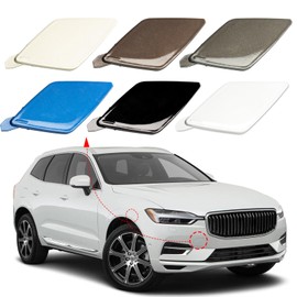 Front Bumper Tow Hook Cover Towing Eye Cap Fit for VOLVO XC60 2018 2019 2020 2021 39846406 398464065 31425165 (White, right passenger side) Xinpinsai