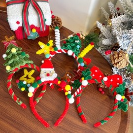 Cute Character Christmas Headband for Women (Autumn/Winter New Arrival) Free Size/NO.7 2ea
