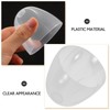 Kichvoe 3pcs Transparent Bottle Caps Replacement Feeding Bottle Lids Leak
