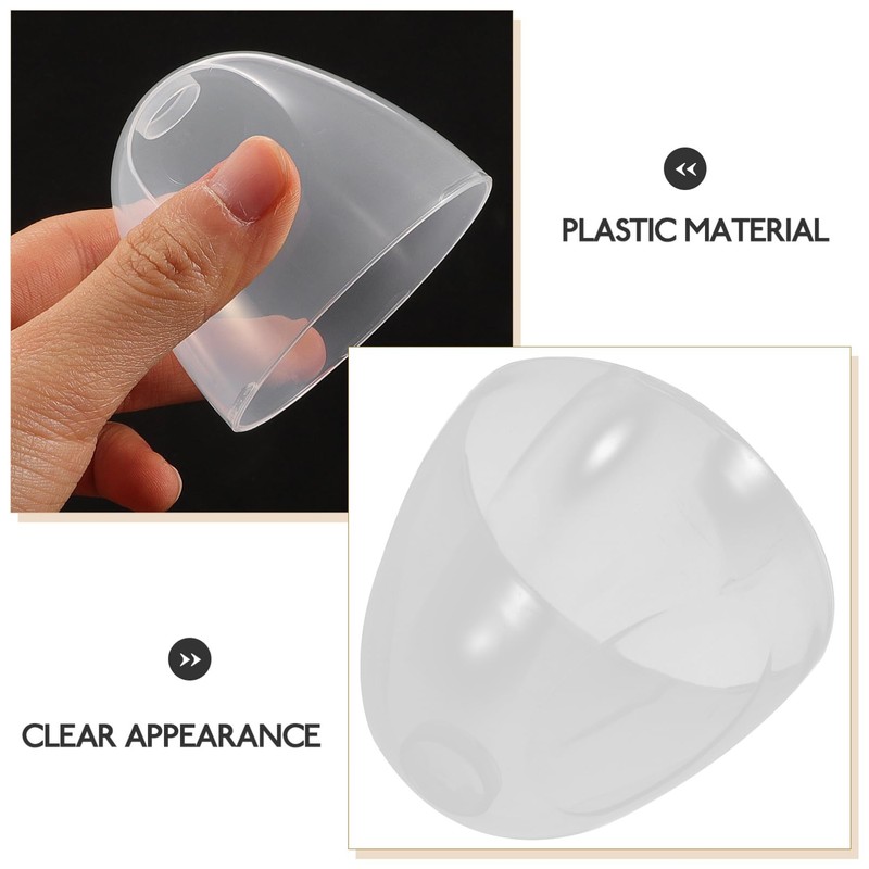 Kichvoe 3pcs Transparent Bottle Caps Replacement Feeding Bottle Lids Leak