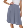 Afibi - Falda midi plisada de cintura alta para mujer,