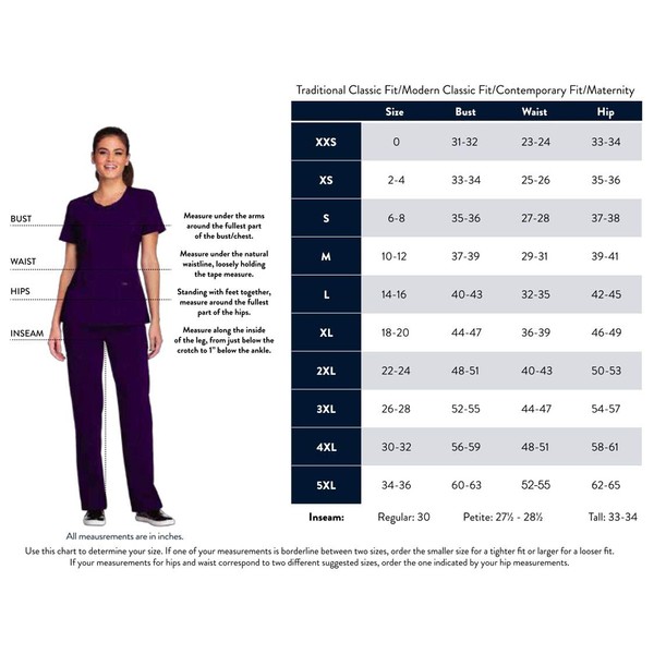 Cherokee Scrub Set for Men and Women from, Traditional Fit