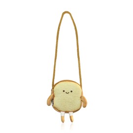 1 Piece Bread-Shaped Crossbody Bag, Creative Cute Shoulder Bag, Children'S Coin Purse, Clothing Accessories.