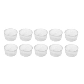AlcoFermBrew 10 x Käseform 9x5.2cm - 0.35kg - Caciotta – Käseformen | Korb | Käseherstellung | Lab