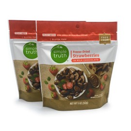 Simple Truth Freeze-Dried Strawberries in Milk Chocolate, 5 oz (Pack of 2)
