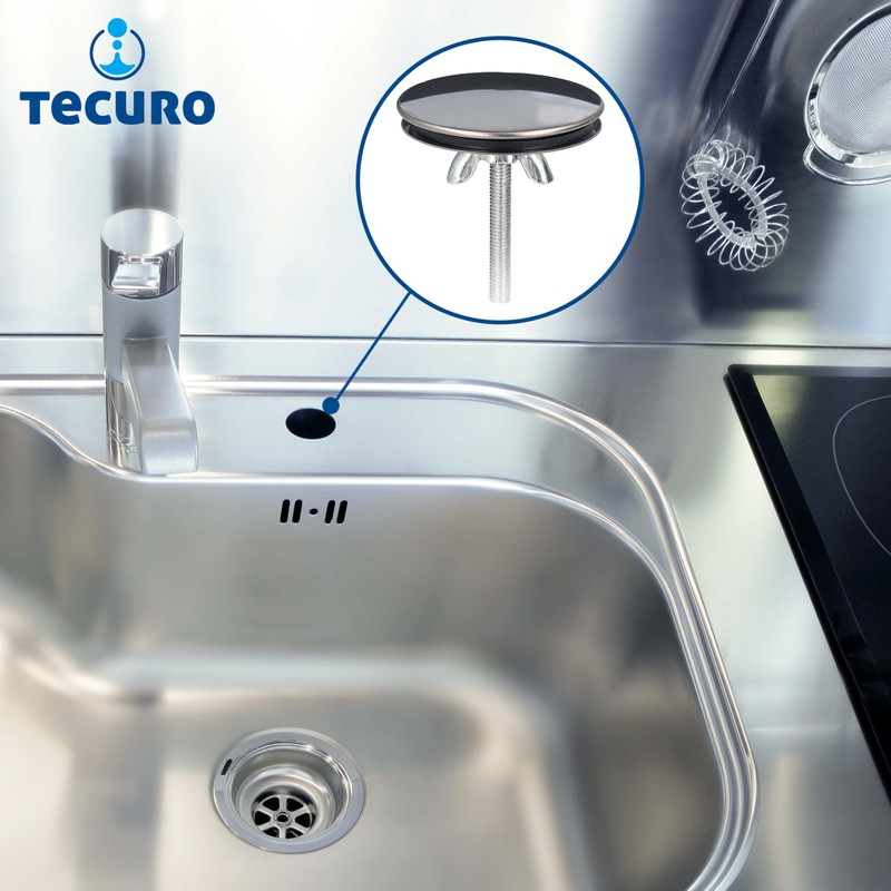 tecuro - Tap Hole Plug Deck Rose (Market Model), Diameter