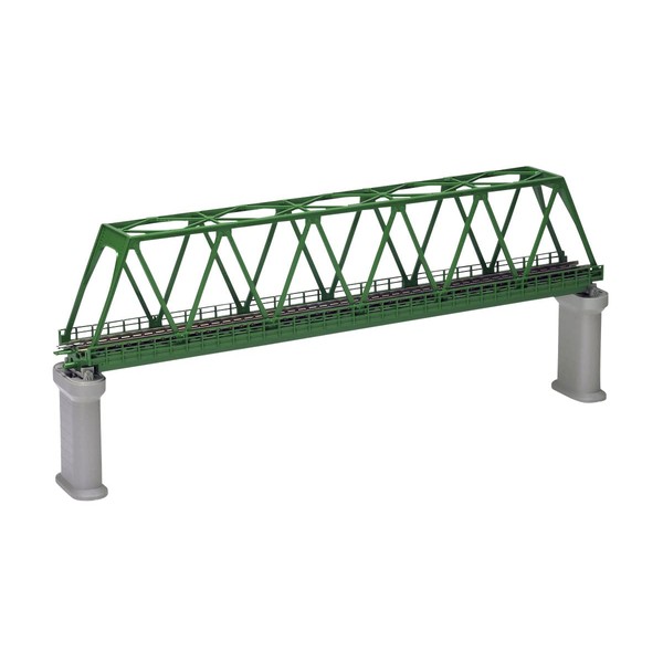 TOMIX 3033 N Gauge Single Wire Truss Tetsubridge F Dark Green PC Bridge Legs with 2 Pieces Railway Model Supplies