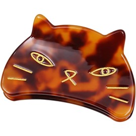 Cute Cat Hair Clips,Claw Clips for Girls,Acetate Hair Clips for Women (Hawksbill turtle, 6.9 * 4.4CM)
