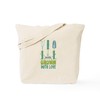 CafePress GROW WITH LOVE Tote Bag Reusable Natural Beige Canvas
