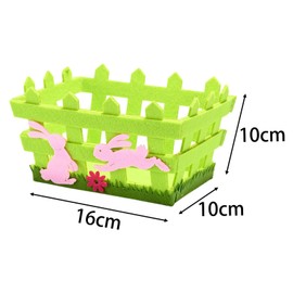 Perfeclan Prefilled Easter Basket, Stuffed Animals Rabbits Bulk Organizer Basket Stuffers Fillers for Children Kids Classroom Rewards, Fence