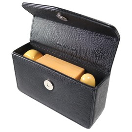 GRACTAKE Seal Case, Corporate 2 Rubber Stamps (Real Stamp, Bank Seal, Square Seal, Horizontal Form, Etc), Portable, 02 (Black - SFA)