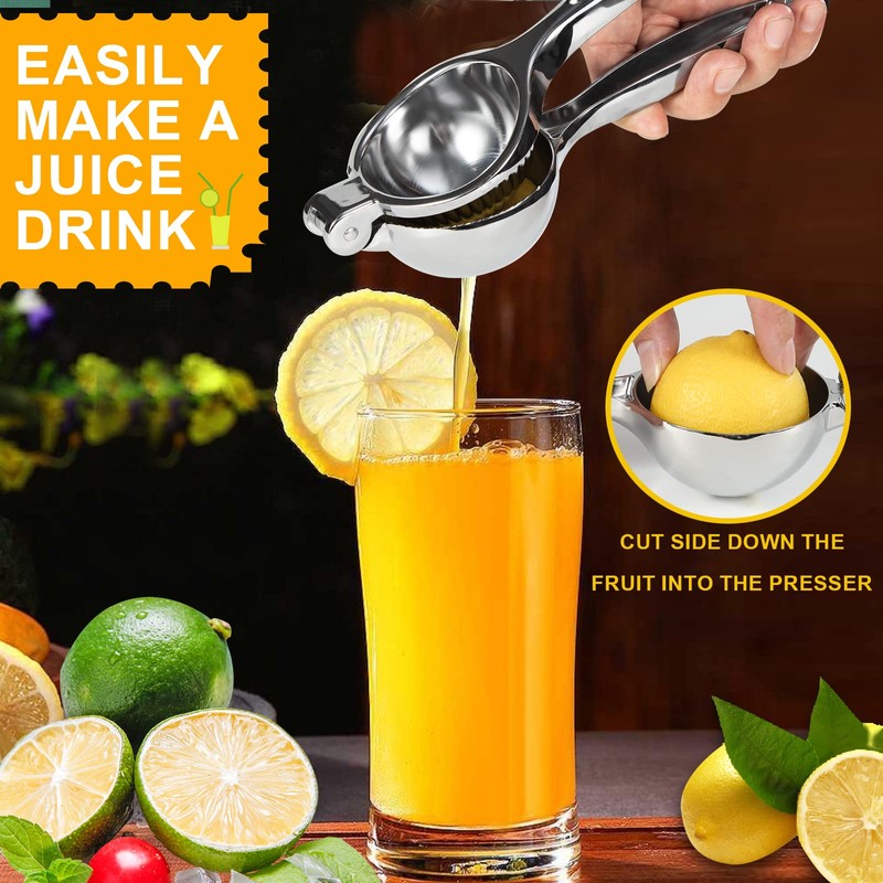 TEZZ Premium Lemon Squeezer, Large Heavy Duty Handhelp Juicer for