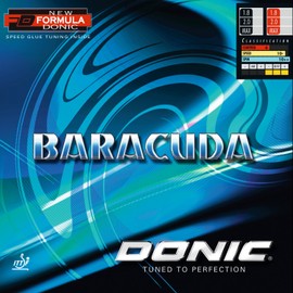 Donic Baracuda Table Tennis Rubber (Red, Max)