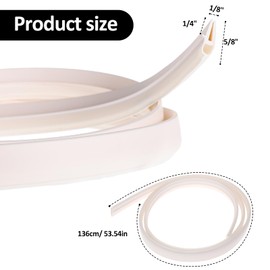 Xelsluthe RV Roof Vent Seal, RV Seal Replacement Vents Kit for Roofs Vents Covers Lid Replacement Gasket Ventline White 53 Inch