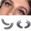 False Eyelashes Russian Strip Lashes Natural Fluffy Wispy D Curly