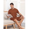 RQP Mens Lounge Set Ribbed Knit Pajamas Set 3 Piece