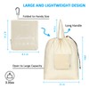 GOGOODA Travel Laundry Bags with Drawstring Closure XL Large Foldable