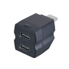 Seiwa Car Accessories, USB Hub, Rainbow Illumination 2 USB Connectors,