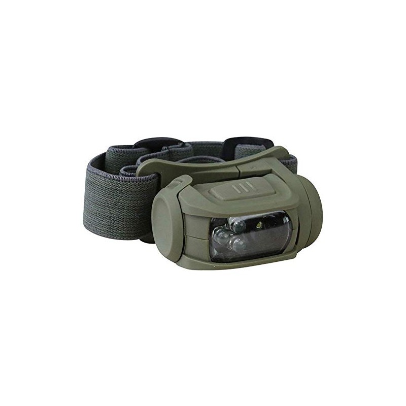 Army Tactical Military LED Headlamp Torch Red Filter Elasticated Olive