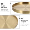 WINOMO Coaster Brass Coffee Table Decor Unique Kitchen Supplies Gold