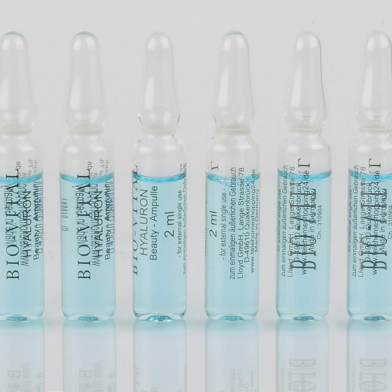 BIO-VITAL Hyaluronic Cosmetic 15 Ampoules of 2 ml Hyaluronic Acid