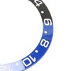 38mm Diameter Black Blue Watch Bezel Insert Base Ring White