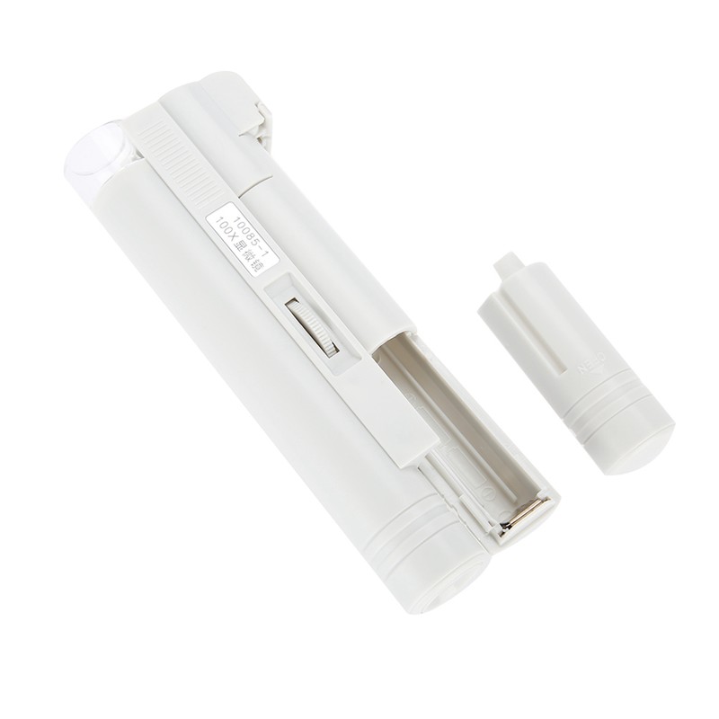 100X Zoom Microscope Double Tube Jewelry Magnifier Pocket Magnifying Glass
