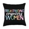 Breastfeeding Lactation Consultant Appreciation Breastfeeding Empowers Women Lactation Consultant Throw