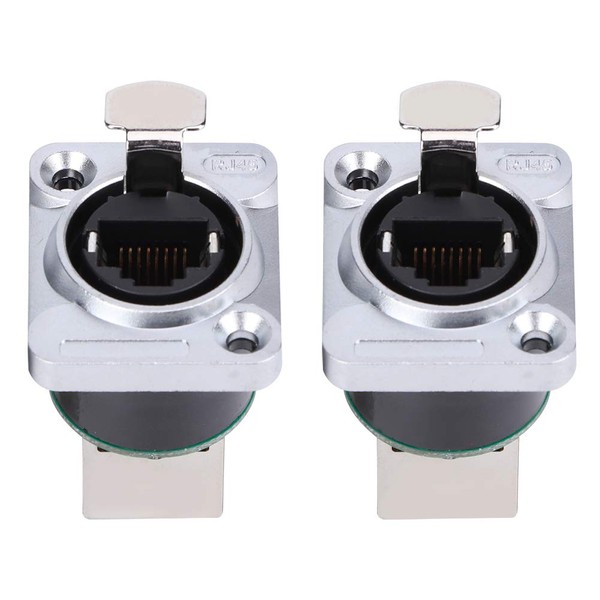 Conector de enchufes de interfaz RJ45 Aislador ignífugo, 2 uds.,