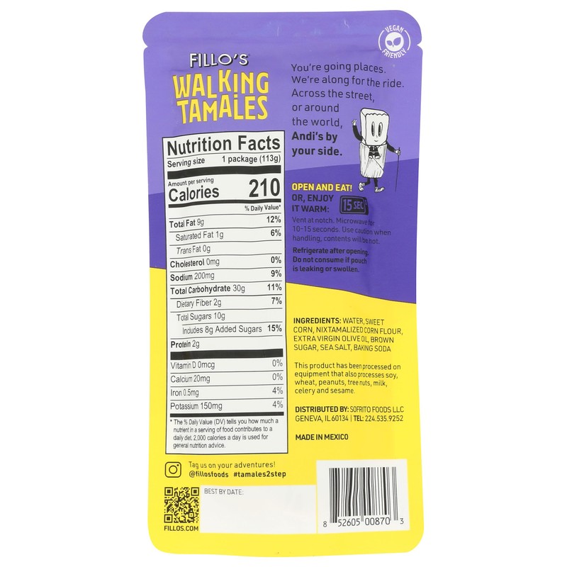 Fillos Tamales Wlk Swt Crn Elts 4 OZ