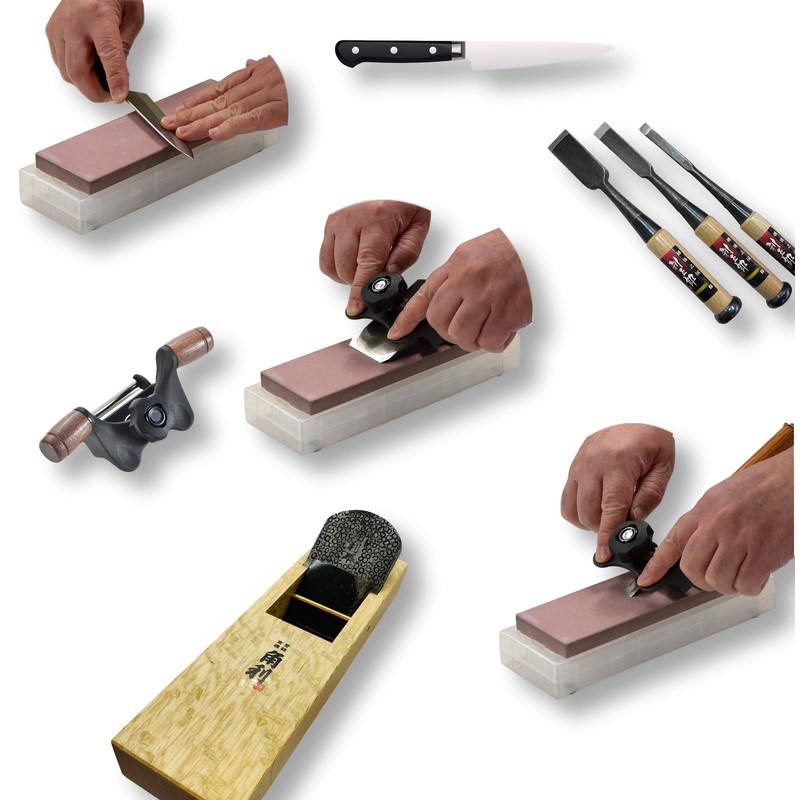 KAKURI Japanese Whetstone #600 Grit, Professional Knife Sharpening Stone Set
